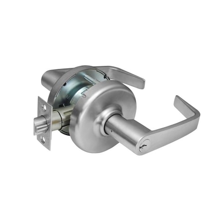 CORBIN RUSSWIN wport Lever and D Rose Sngl Cylinder Entry Grade 2 Std Dty Lever Lock L4 Keyway Satin Chrome CL3851NZD626